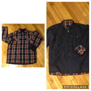 Patagonia Reversible Fjord Zip Up Flannel